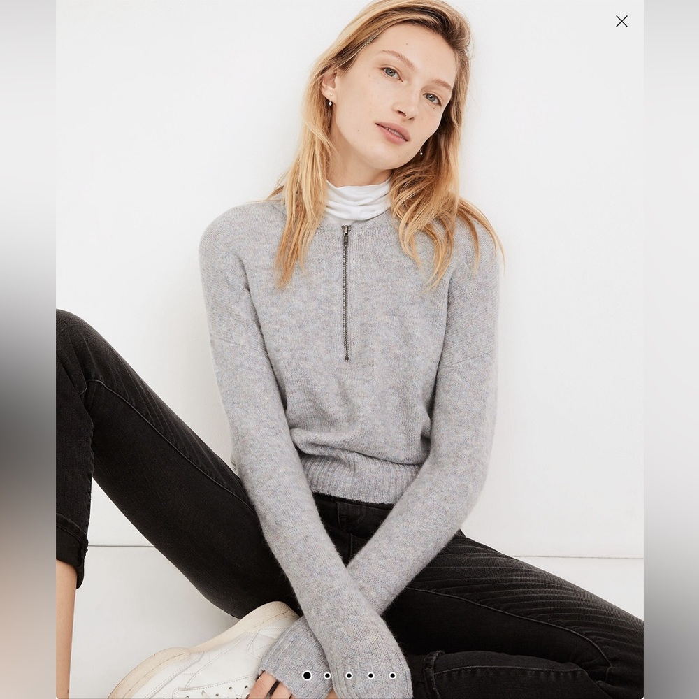 Madewell Half-Zip Pullover Sweater